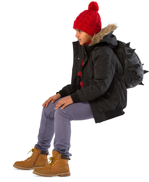 Sitting boy image