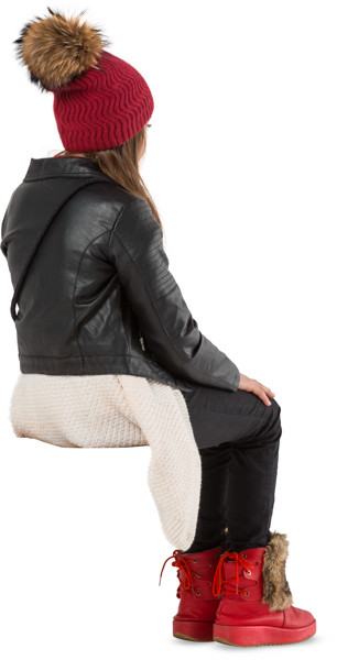 Sitting girl image
