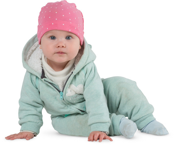 Sitting baby girl image