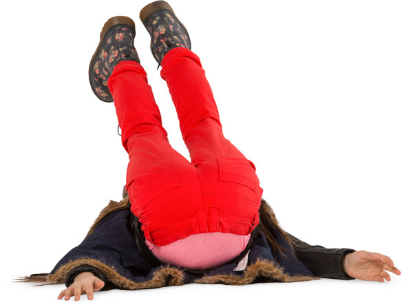 Lying girl image