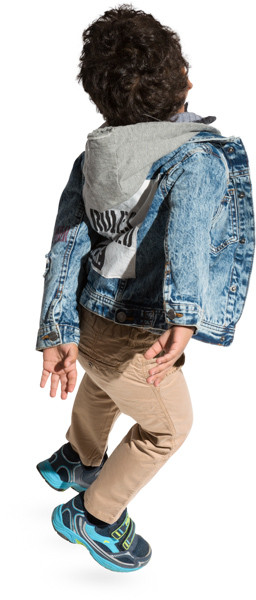 Walking boy image