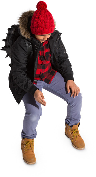 Sitting boy image