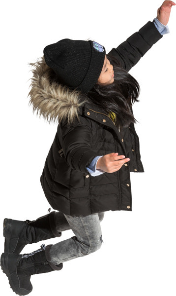 Jumping girl image