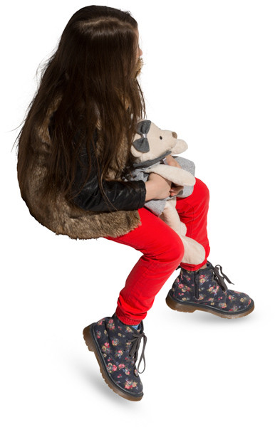 Sitting girl image