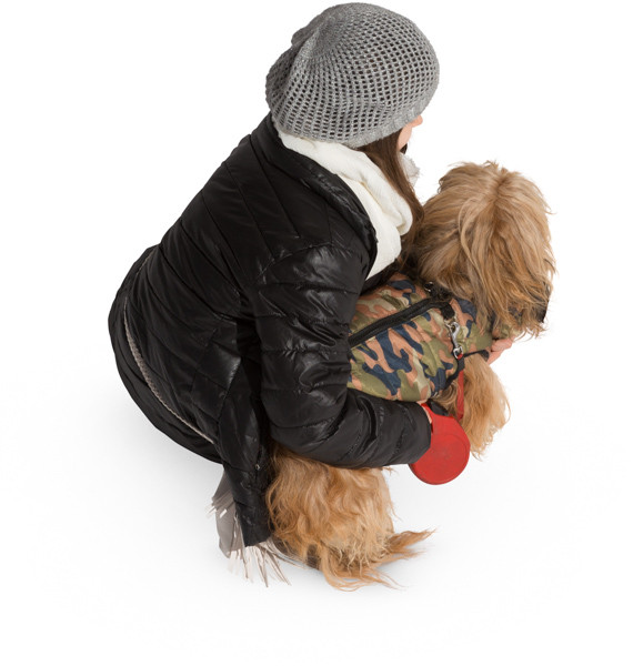 Girl with dog image