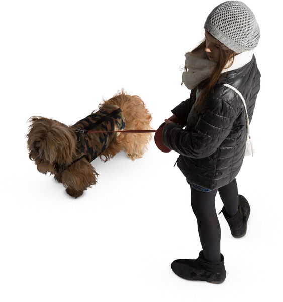 Girl with dog image