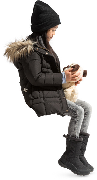 Sitting girl image