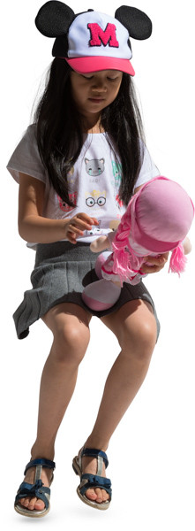 Sitting girl image