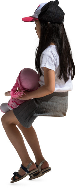 Sitting girl image