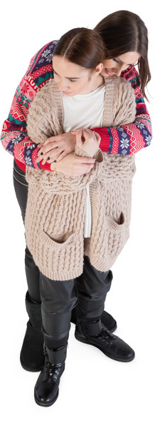 Hugging couple image