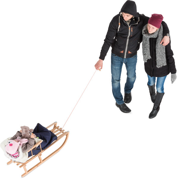 Family with sledge image