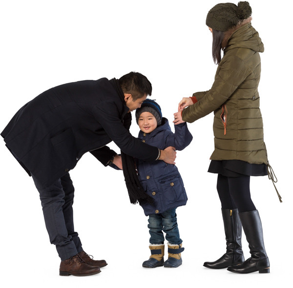 Standing family image