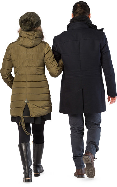 Walking couple image