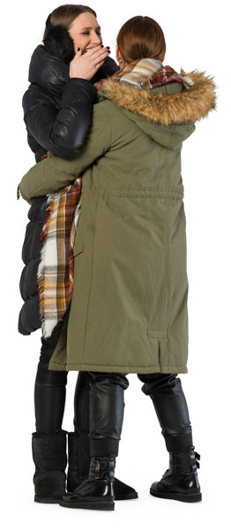Hugging couple image