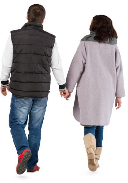 Walking couple image