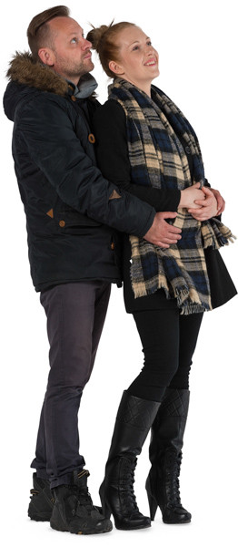 Hugging couple image