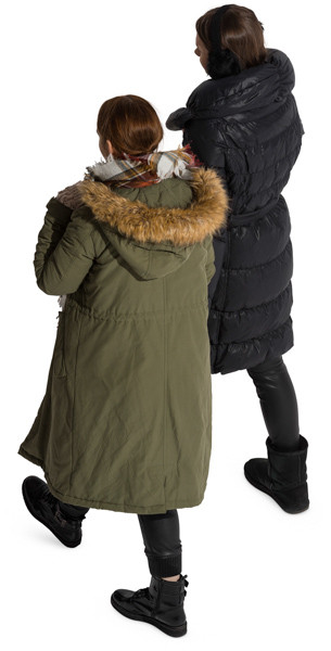 Walking couple image