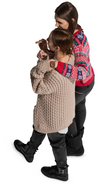 Walking couple image