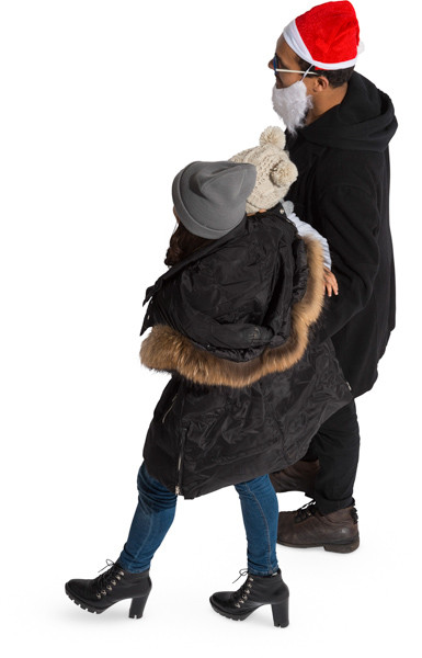 Walking family image