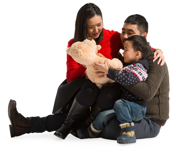 Sitting family image