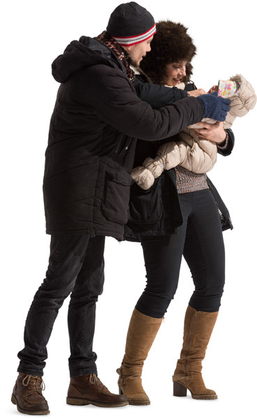 Standing family image