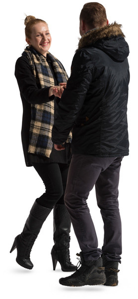 Standing couple image