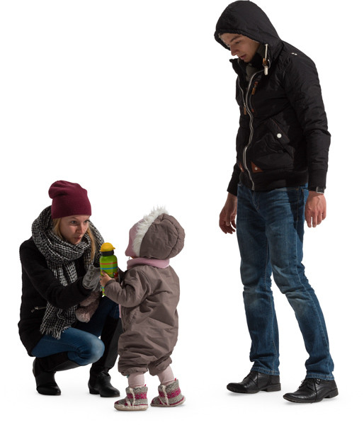 Family with child image