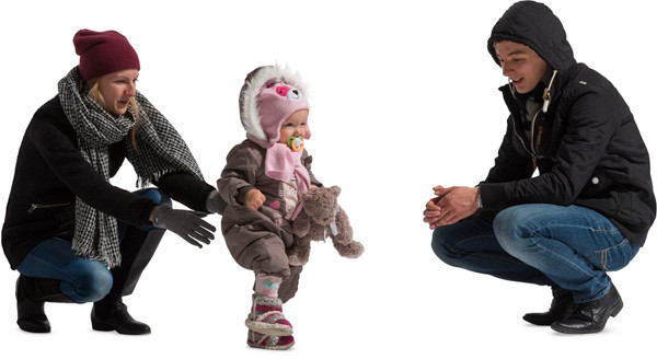 Family with child image