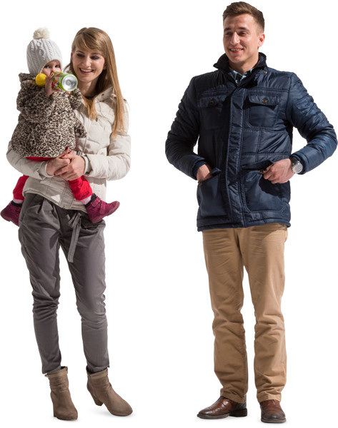 Standing family image