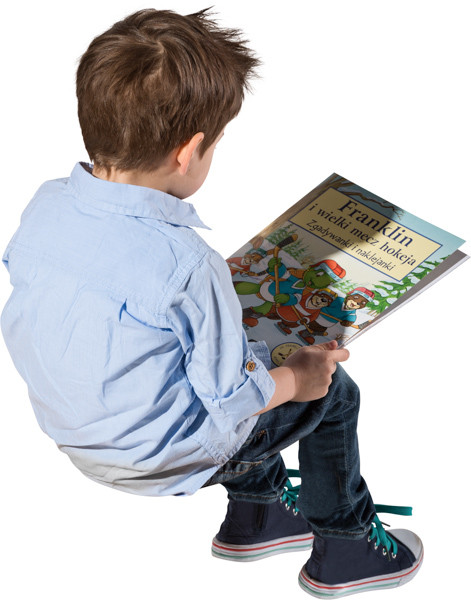 Sitting Boy With A Book