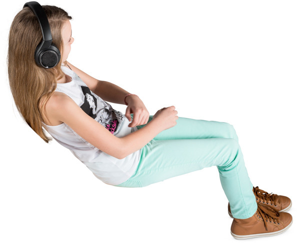 Sitting girl image