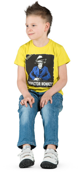Sitting boy image