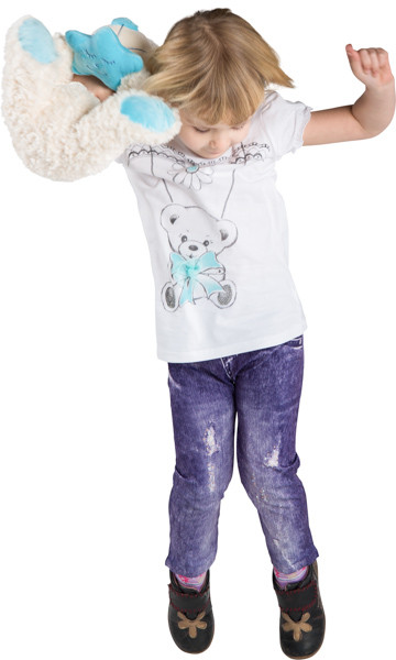 Jumping girl image