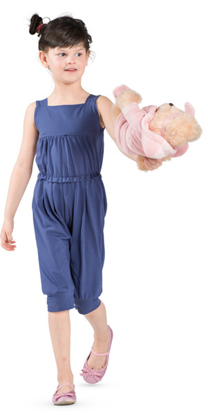 Walking girl image