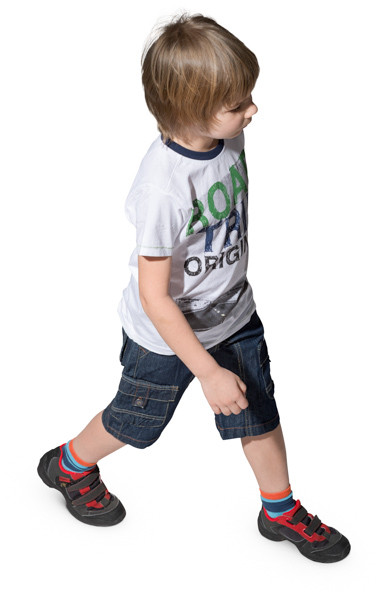 Walking boy image