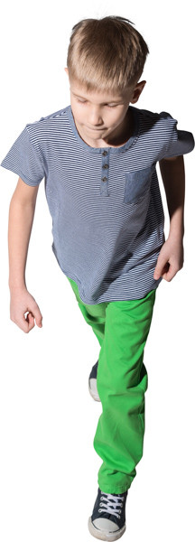 Walking boy image