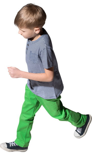 Walking boy image