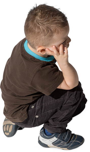 Sitting boy image