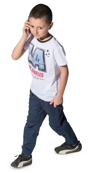 Walking boy image