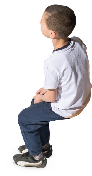 Sitting boy image