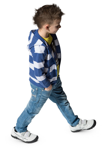Walking boy image