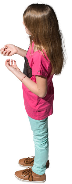 Standing girl image