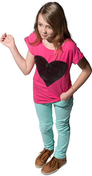 Standing girl image