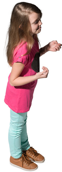 Standing girl image