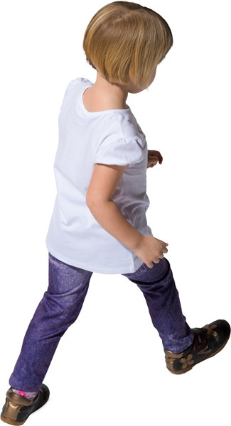 Walking girl image