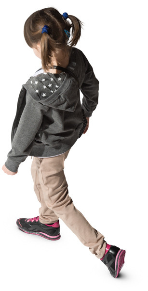 Walking girl image