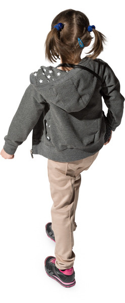 Walking girl image