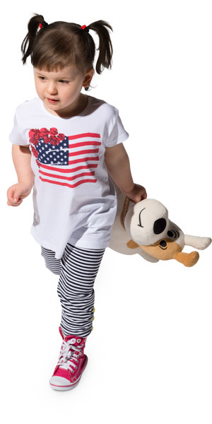 Walking girl image