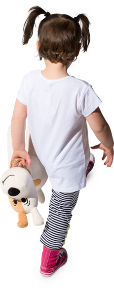 Walking girl image