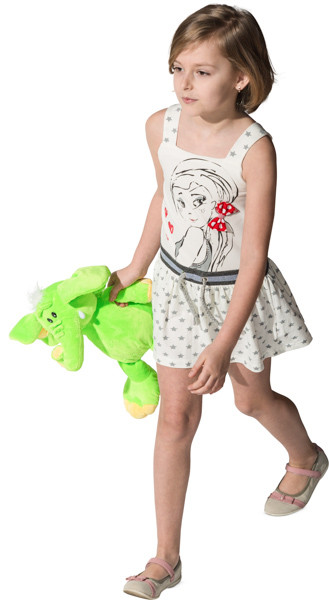 Walking girl image